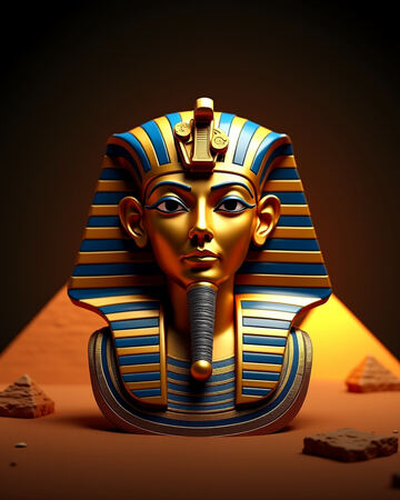 Pharaoh mask artwork