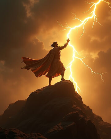 Storm and lightning artwork
